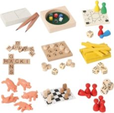 Mini-Spiele aus Holz