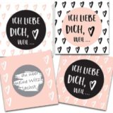 Adventskalender Ich liebe dich zum Rubbeln 24 Gründe warum ich dich liebe Rubbeladventskalender 24 Karten