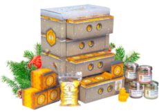 Honig Adventskalender in hochwertiger Bienenkasten-Optik – naturbelassener Honig zum Verschenken oder Kennenlernen | Geschenkset mit 21 Sorten Honig