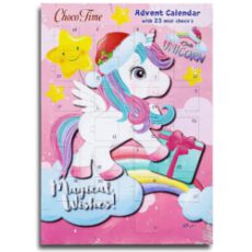 Unicorn Magical Wishes Adventskalender mit Schokolade Schoko Weihnachts Kalender mit 25 Türchen
